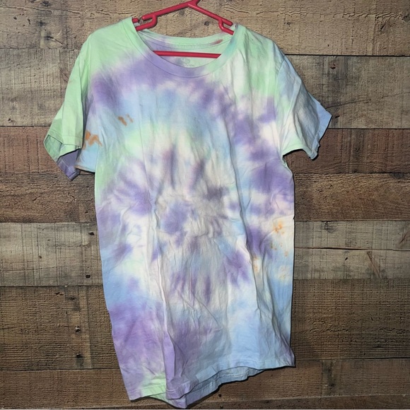Hippy Dippy Dyes Fruit of the Loom Tee Shirt Boys 10 12 Tie Dye - Picture 1 of 5